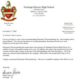 Stanhope Elmore High School Letter