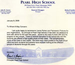 Pearl High School Letter